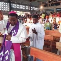 Mgr andre giraud pindi messe du jeudi saint 2023 9 